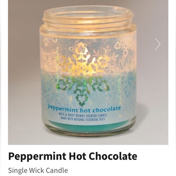 Bath & Body Works Other - BBW Peppermint Hot Chocolate Single Wick Candle